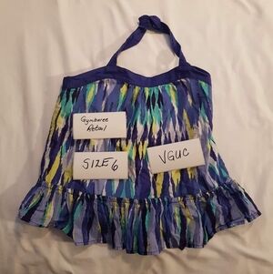 Gymboree halter style lined top size 6